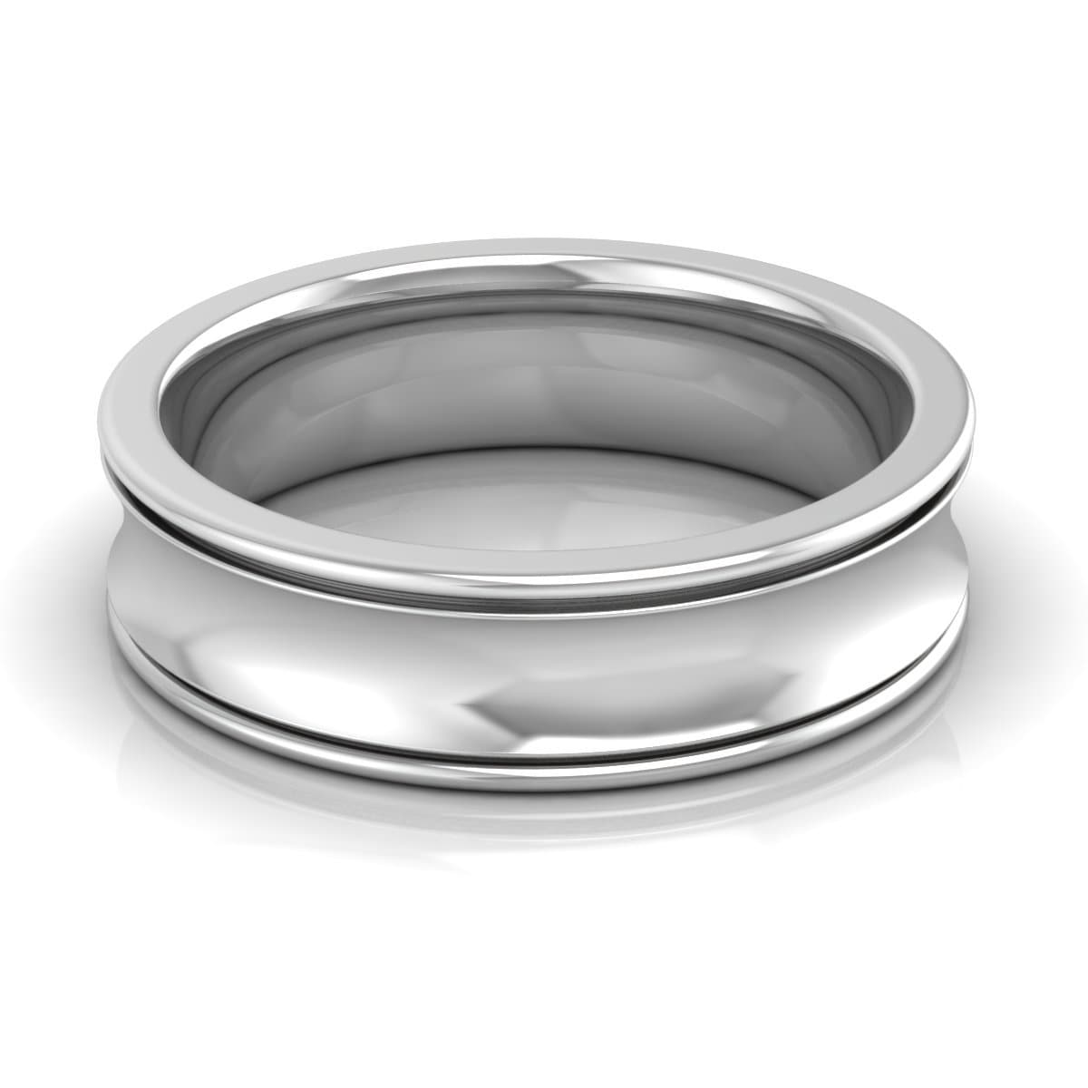 6.0 mm Plain Wedding Band in 14KT, 18KT & Platinum - Primestyle.com