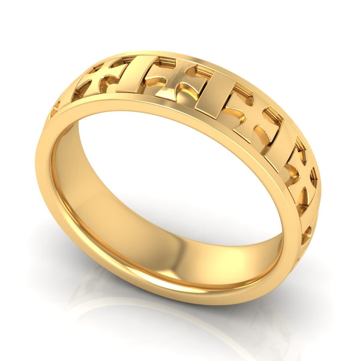 6.0 mm Plain Wedding Band in 14KT, 18KT & Platinum - Primestyle.com