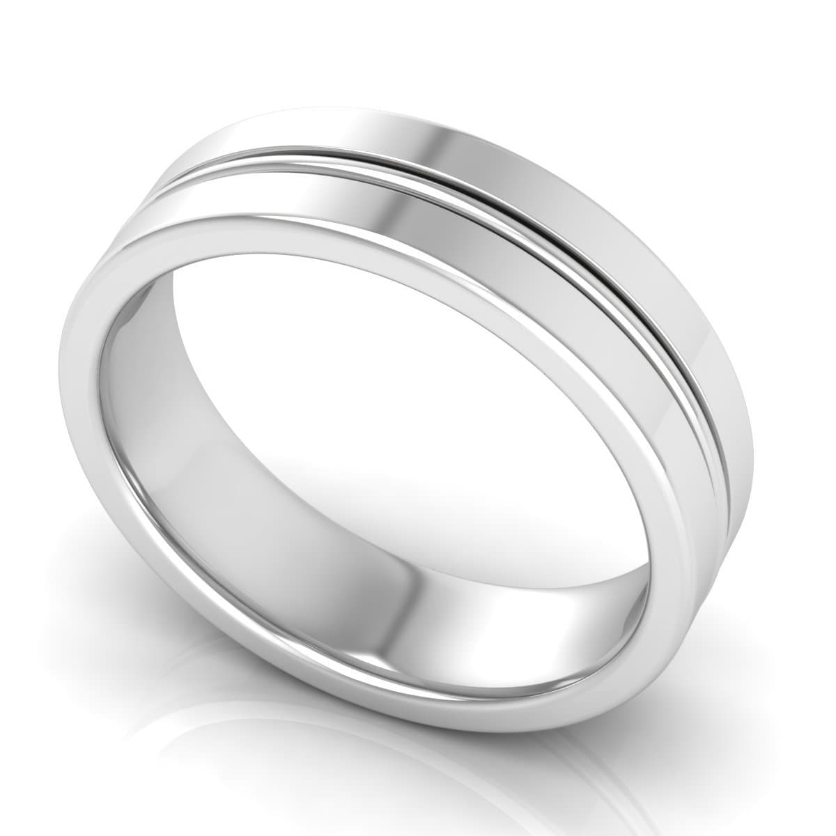 6.0 mm Plain Wedding Band in 14KT, 18KT & Platinum - Primestyle.com