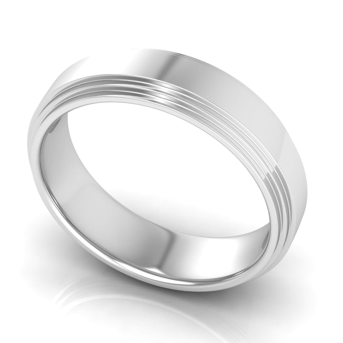 6.0 mm Plain Wedding Band in 14KT, 18KT & Platinum - Primestyle.com