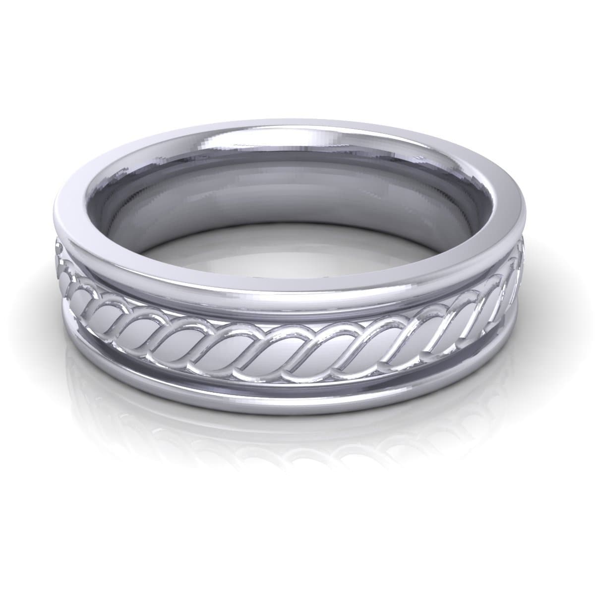 6.0 mm Plain Wedding Band in 14KT, 18KT & Platinum