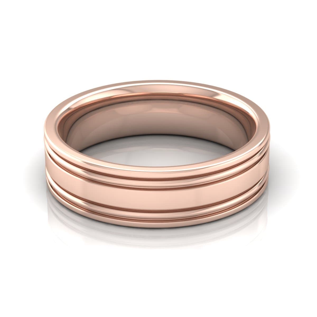 6.0 mm Plain Wedding Band in 14KT, 18KT & Platinum