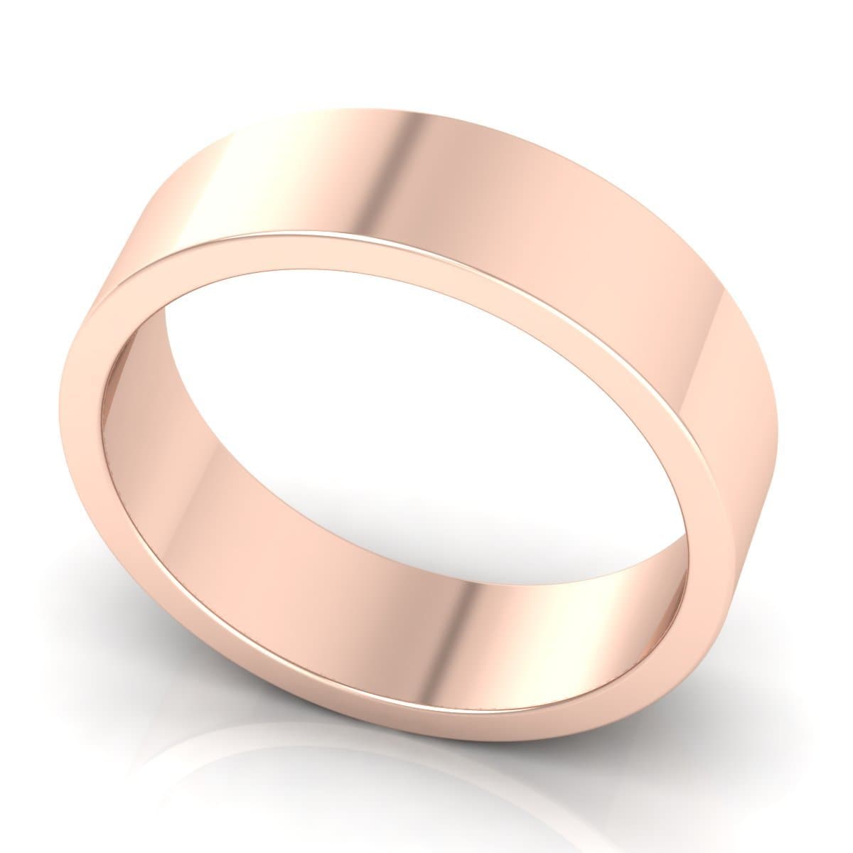 6.0 mm Plain Wedding Band in 14KT, 18KT & Platinum