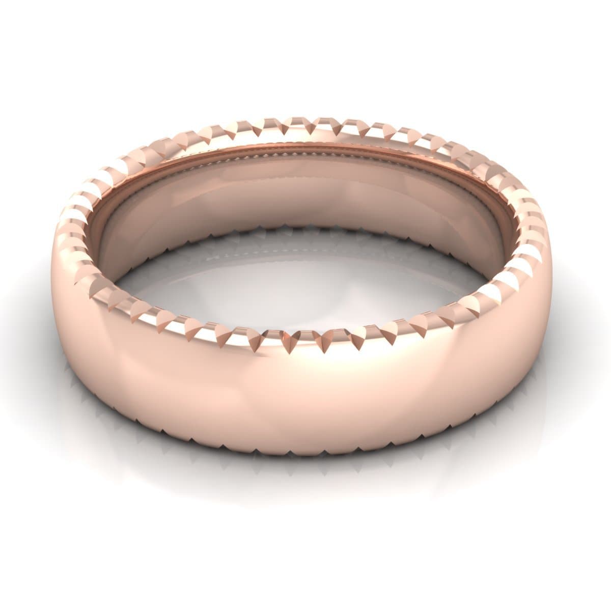 6.0 mm Plain Wedding Band in 14KT, 18KT & Platinum