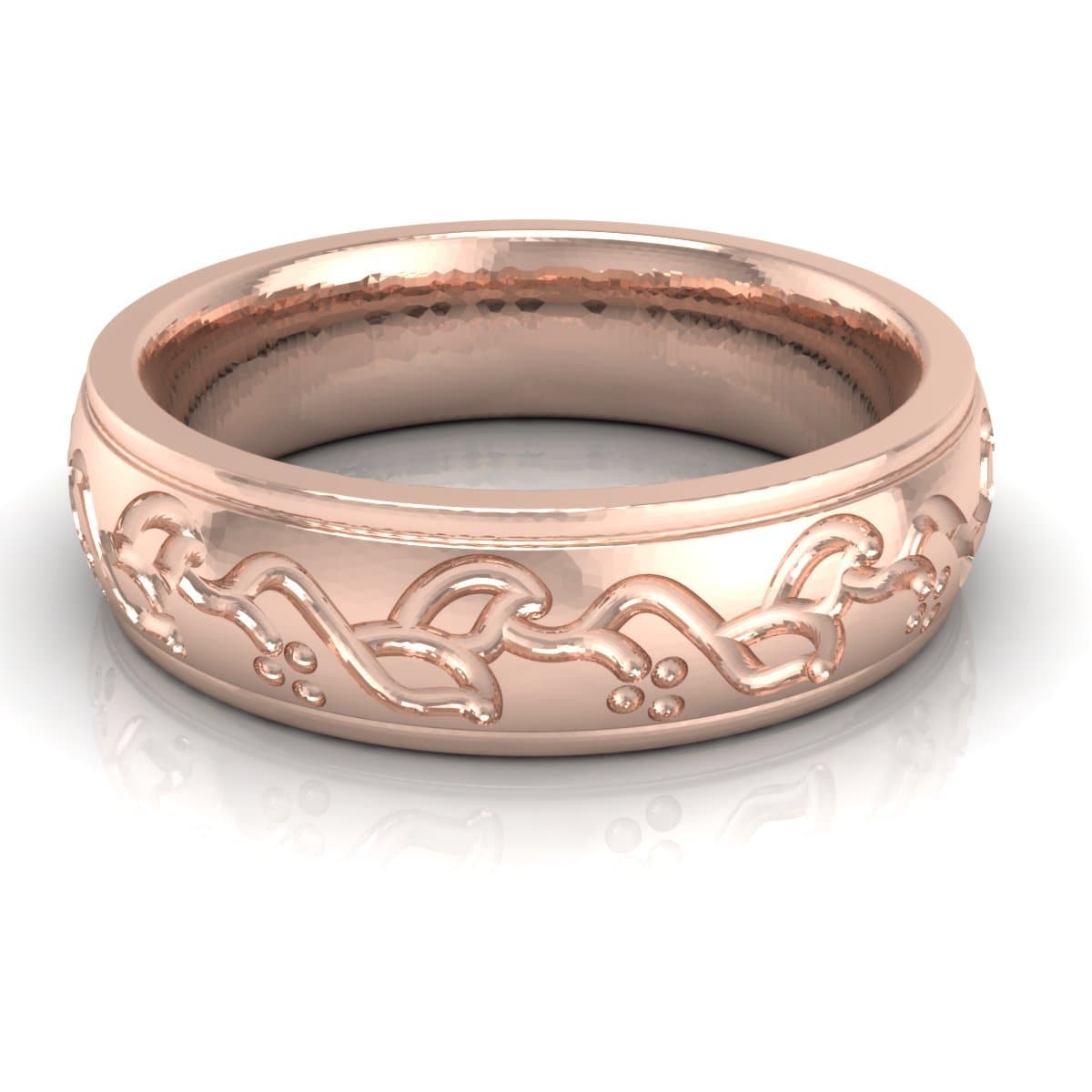 6.0 mm Plain Wedding Band in 14KT, 18KT & Platinum