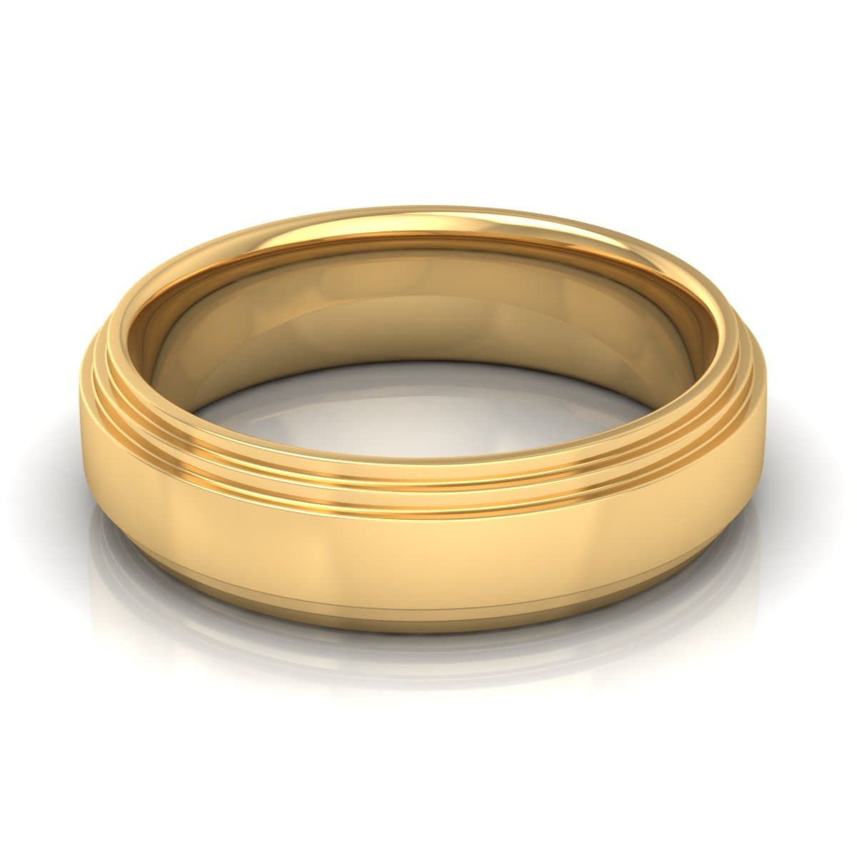6.0 mm Plain Wedding Band in 14KT, 18KT & Platinum