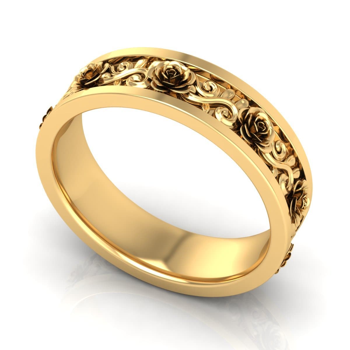 6.0 mm Plain Wedding Band in 14KT, 18KT & Platinum