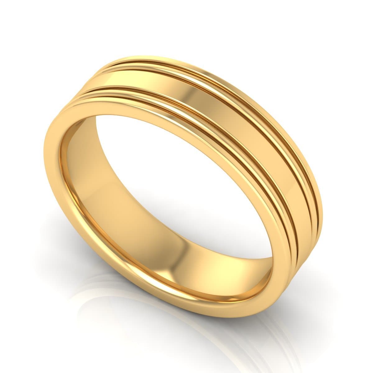 6.0 mm Plain Wedding Band in 14KT, 18KT & Platinum - Primestyle.com