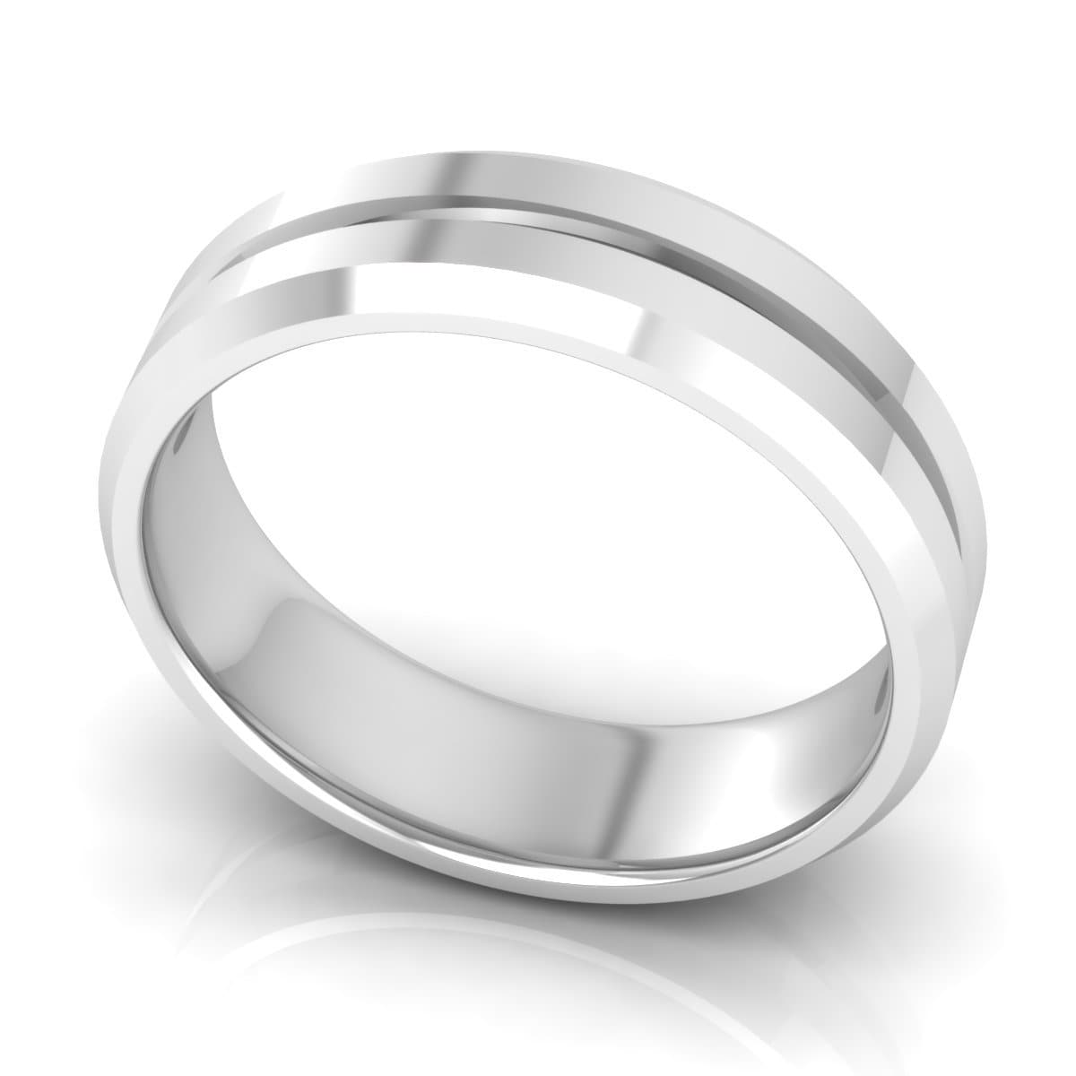 6.0 mm Plain Wedding Band in 14KT, 18KT & Platinum - Primestyle.com