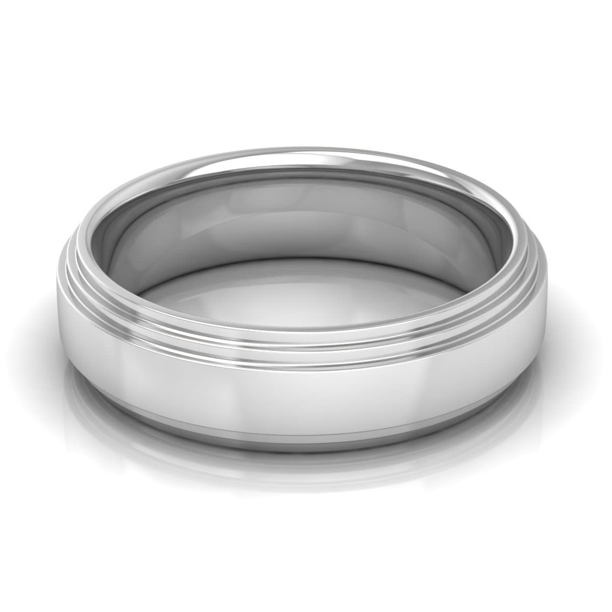 6.0 mm Plain Wedding Band in 14KT, 18KT & Platinum