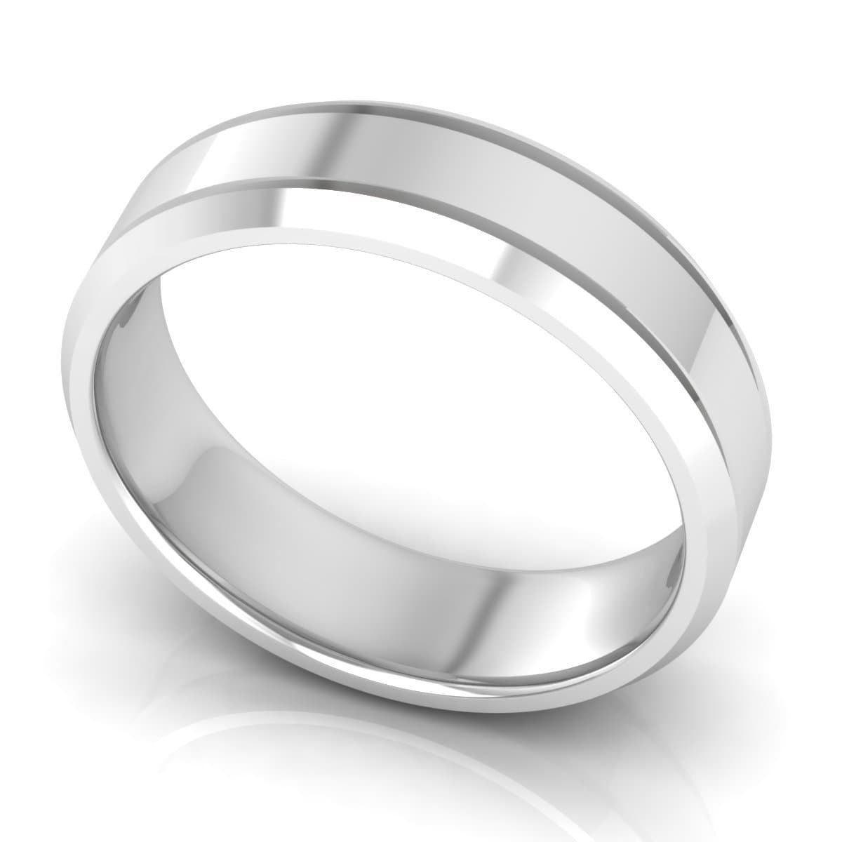 6.0 mm Plain Wedding Band in 14KT, 18KT & Platinum