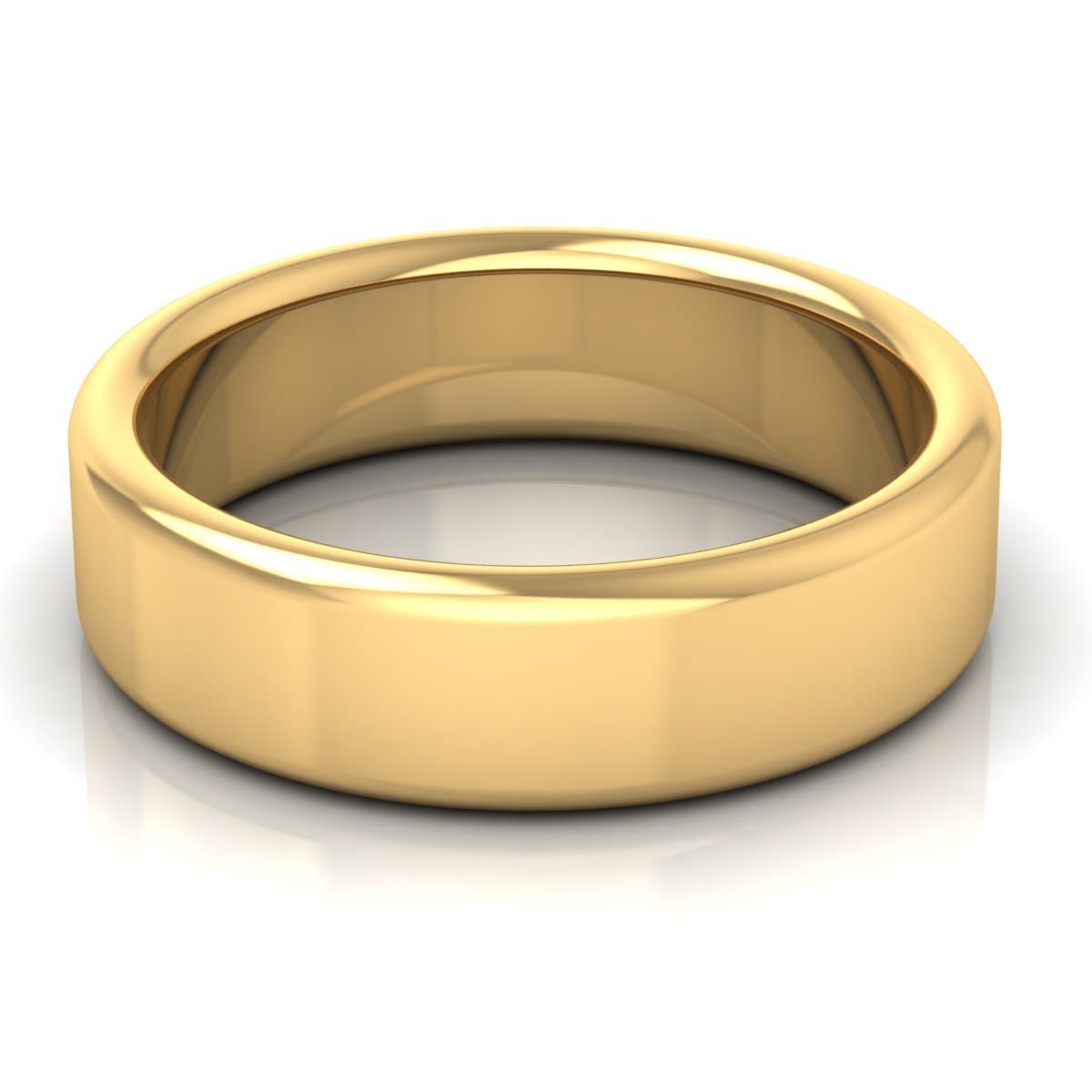 6.0 mm Plain Wedding Band in 14KT, 18KT & Platinum