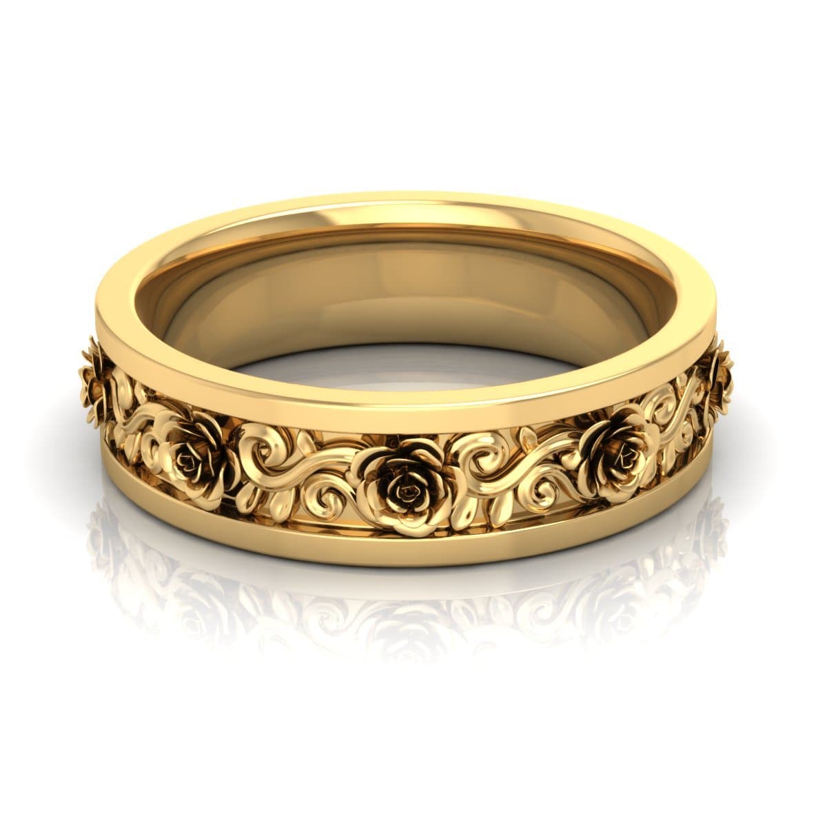 6.0 mm Plain Wedding Band in 14KT, 18KT & Platinum - Primestyle.com