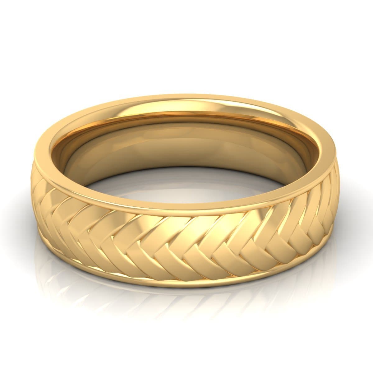 6.0 mm Plain Wedding Band in 14KT, 18KT & Platinum