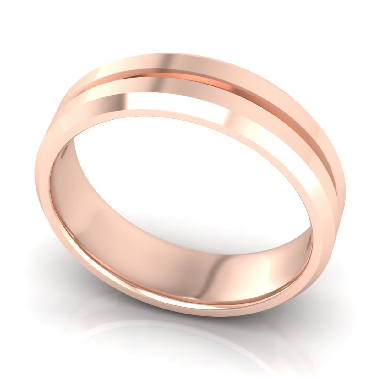 6.0 mm Plain Wedding Band in 14KT, 18KT & Platinum