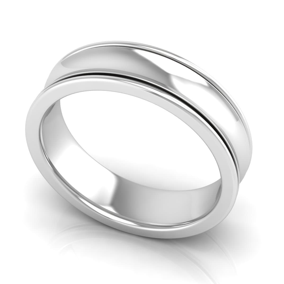 6.0 mm Plain Wedding Band in 14KT, 18KT & Platinum - Primestyle.com