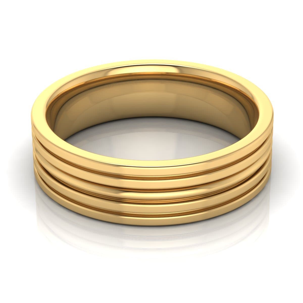 6.0 mm Plain Wedding Band in 14KT, 18KT & Platinum - Primestyle.com