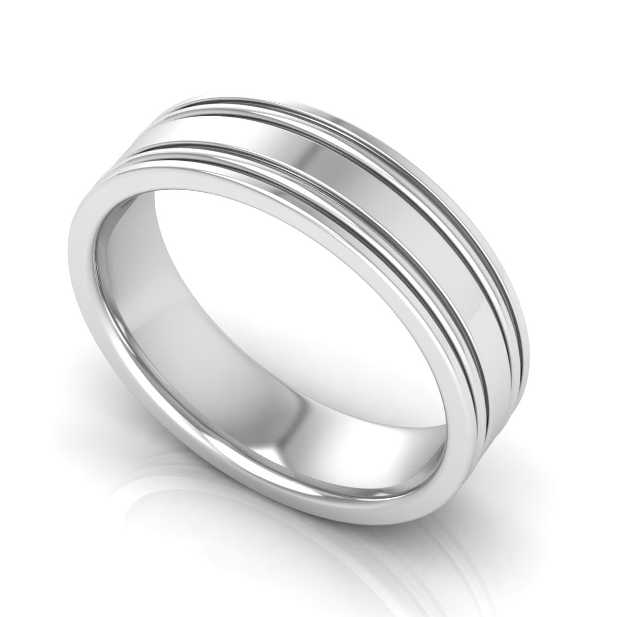 6.0 mm Plain Wedding Band in 14KT, 18KT & Platinum