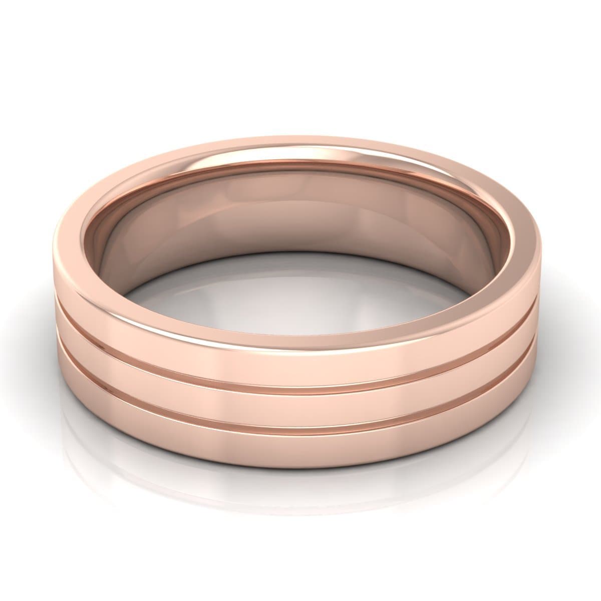 6.0 mm Plain Wedding Band in 14KT, 18KT & Platinum - Primestyle.com