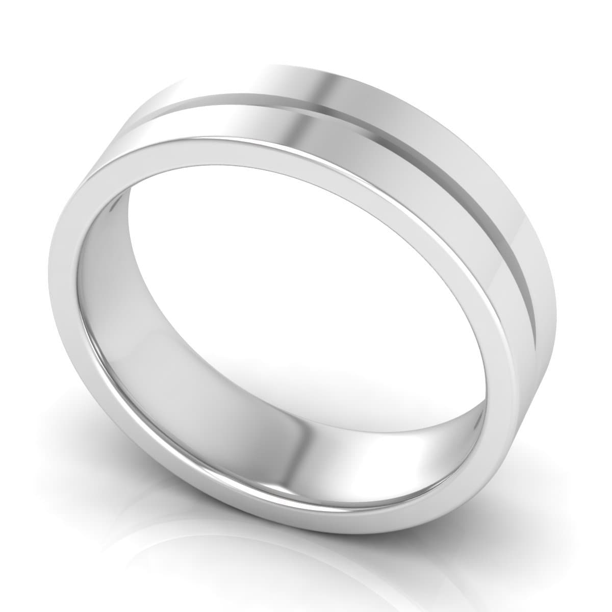 6.0 mm Plain Wedding Band in 14KT, 18KT & Platinum