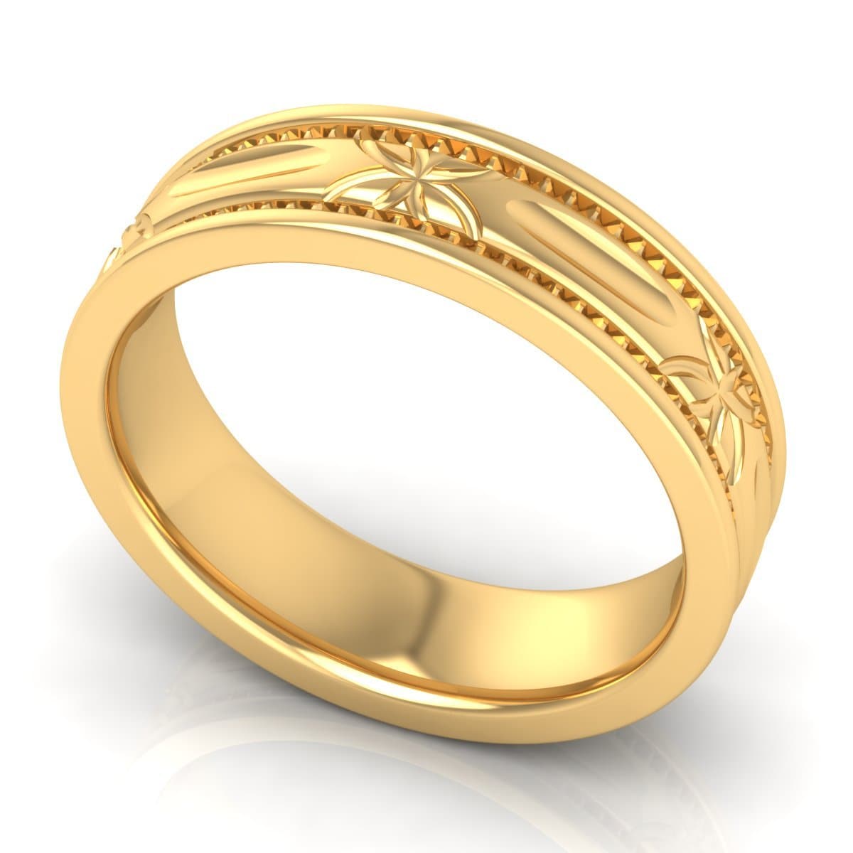 6.0 mm Plain Wedding Band in 14KT, 18KT & Platinum