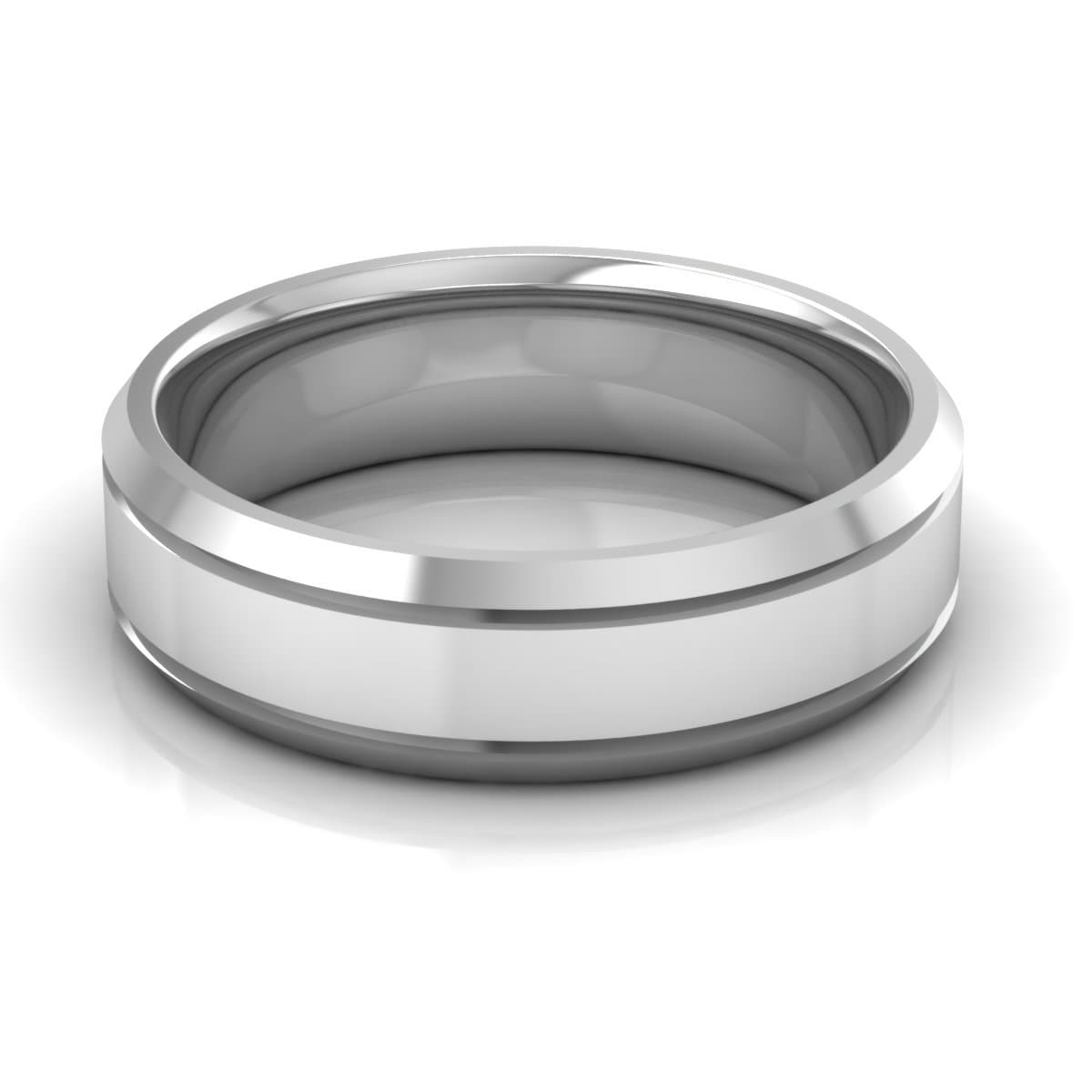 6.0 mm Plain Wedding Band in 14KT, 18KT & Platinum