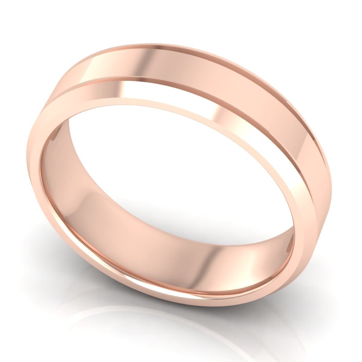 6.0 mm Plain Wedding Band in 14KT, 18KT & Platinum