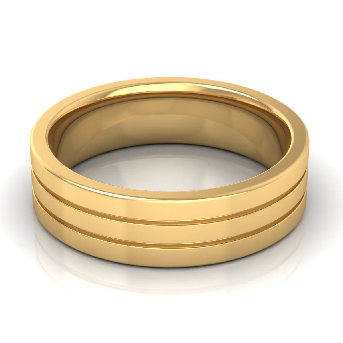 6.0 mm Plain Wedding Band in 14KT, 18KT & Platinum