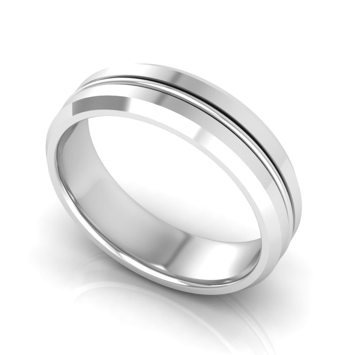 6.0 mm Plain Wedding Band in 14KT, 18KT & Platinum - Primestyle.com