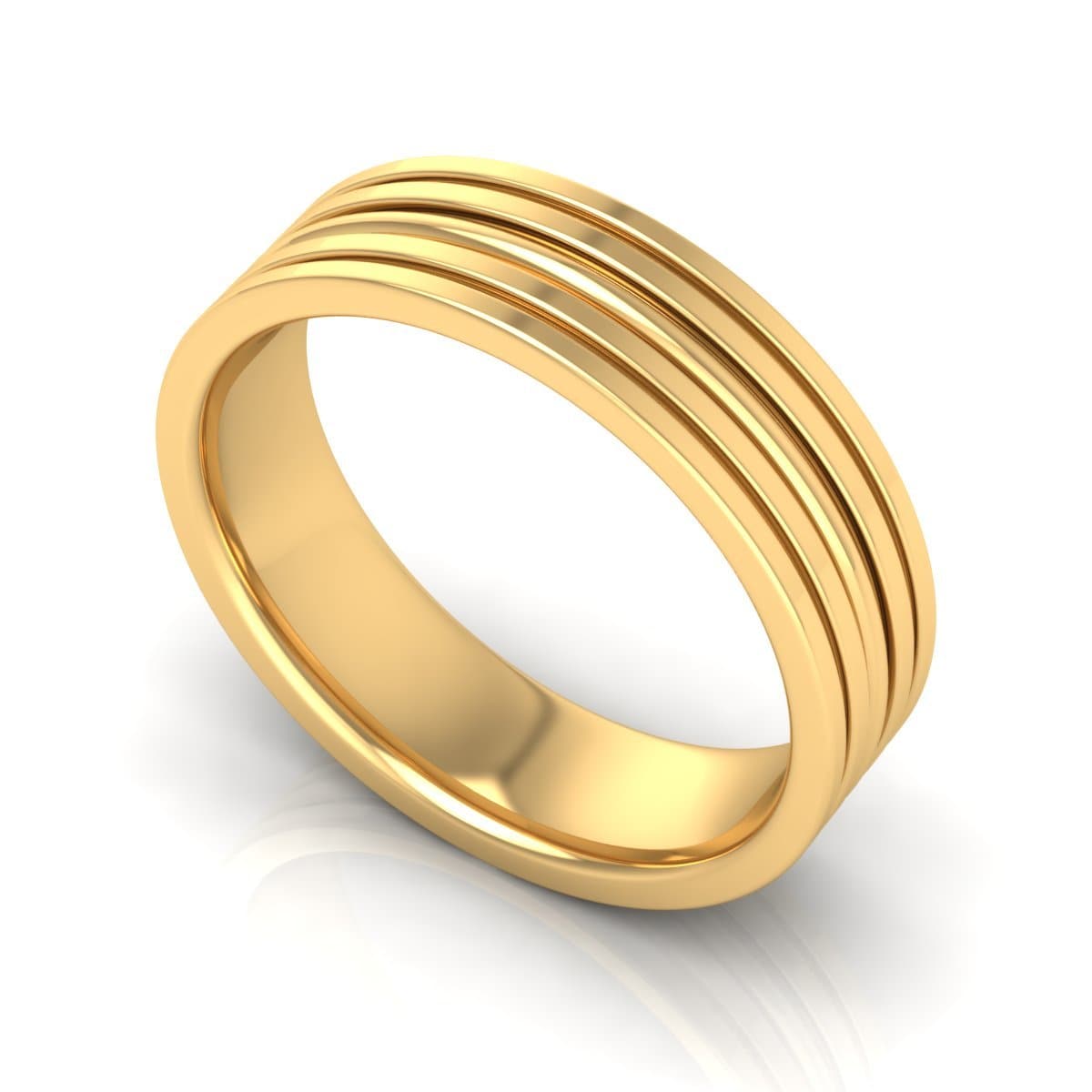 6.0 mm Plain Wedding Band in 14KT, 18KT & Platinum - Primestyle.com