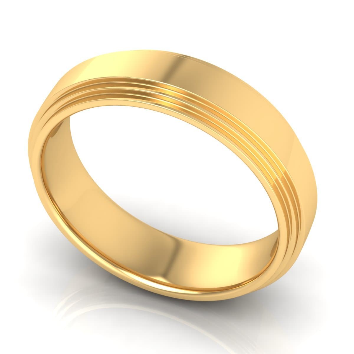 6.0 mm Plain Wedding Band in 14KT, 18KT & Platinum