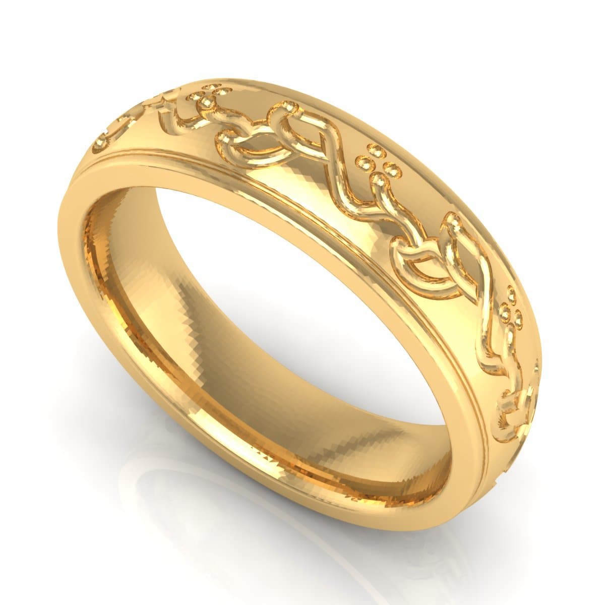 6.0 mm Plain Wedding Band in 14KT, 18KT & Platinum - Primestyle.com