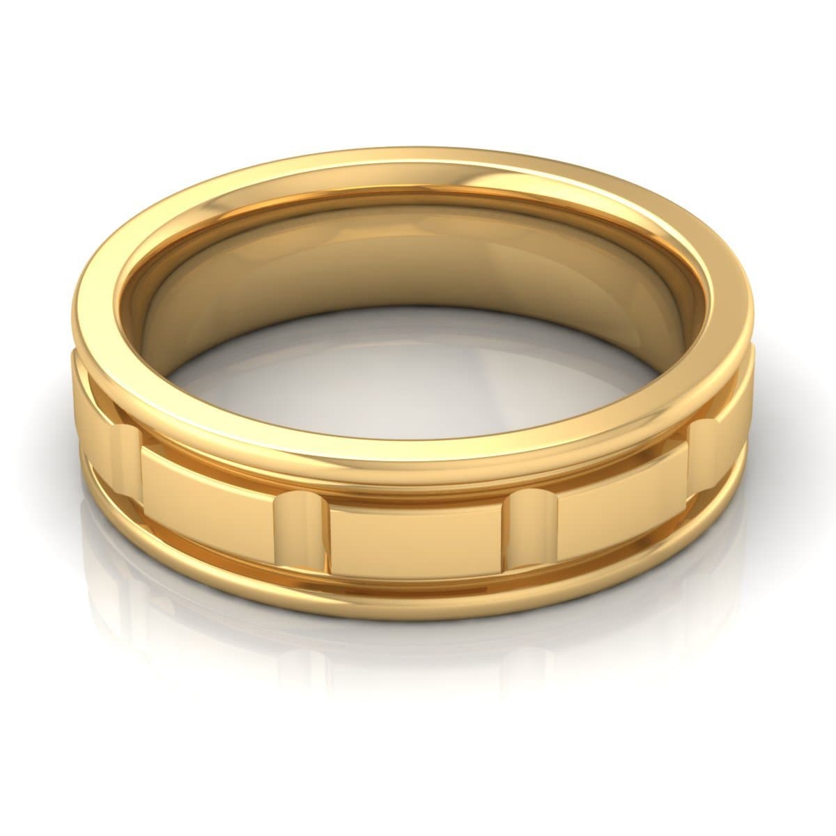 6.0 mm Plain Wedding Band in 14KT, 18KT & Platinum - Primestyle.com