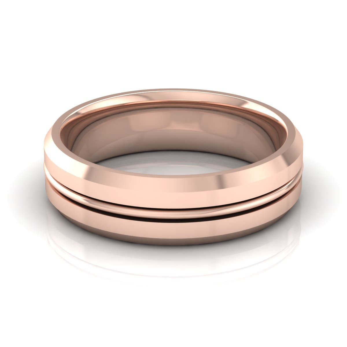 6.0 mm Plain Wedding Band in 14KT, 18KT & Platinum