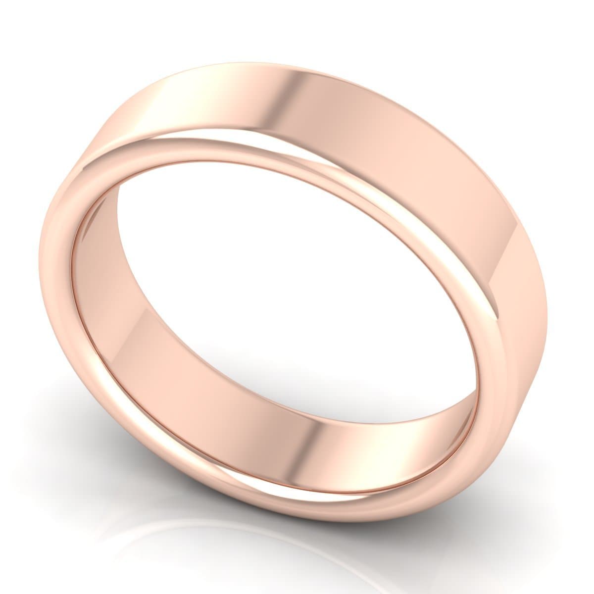 6.0 mm Plain Wedding Band in 14KT, 18KT & Platinum - Primestyle.com