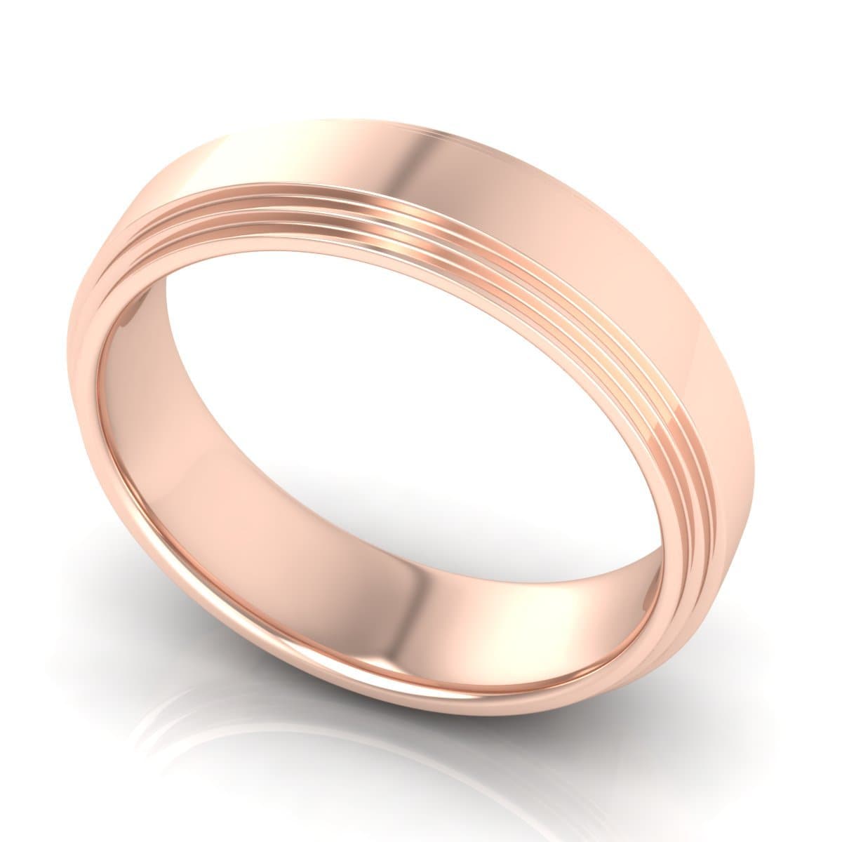 6.0 mm Plain Wedding Band in 14KT, 18KT & Platinum