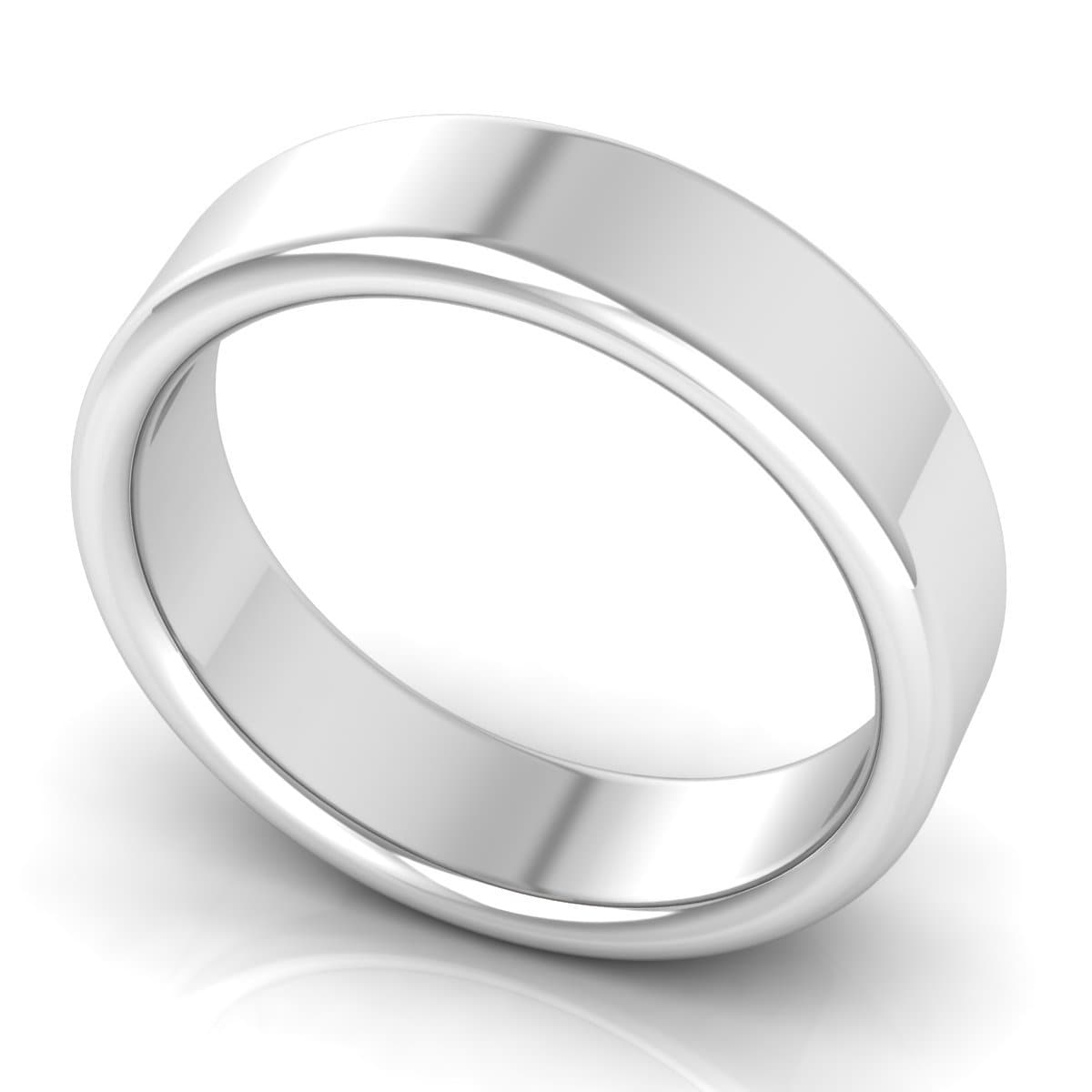 6.0 mm Plain Wedding Band in 14KT, 18KT & Platinum
