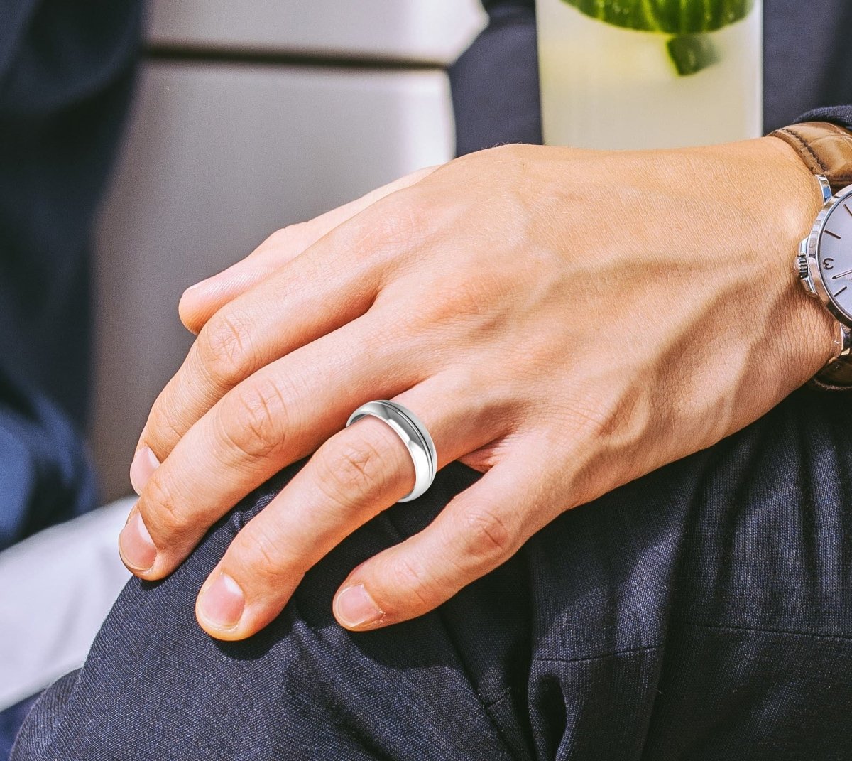 6.0 mm Plain Wedding Band in 14KT, 18KT & Platinum