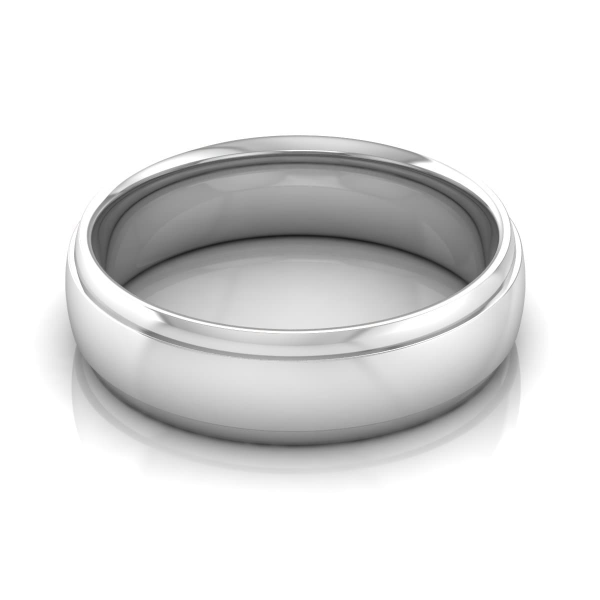 6.0 mm Plain Wedding Band in 14KT, 18KT &amp; Platinum - Primestyle.com