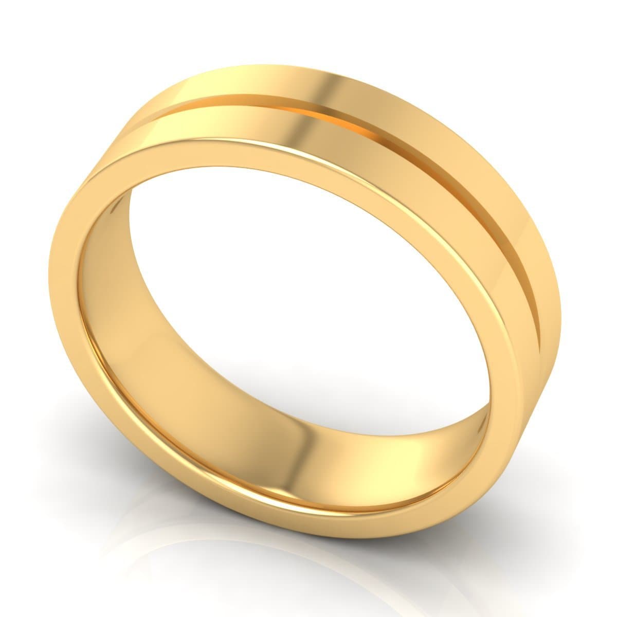 6.0 mm Plain Wedding Band in 14KT, 18KT & Platinum