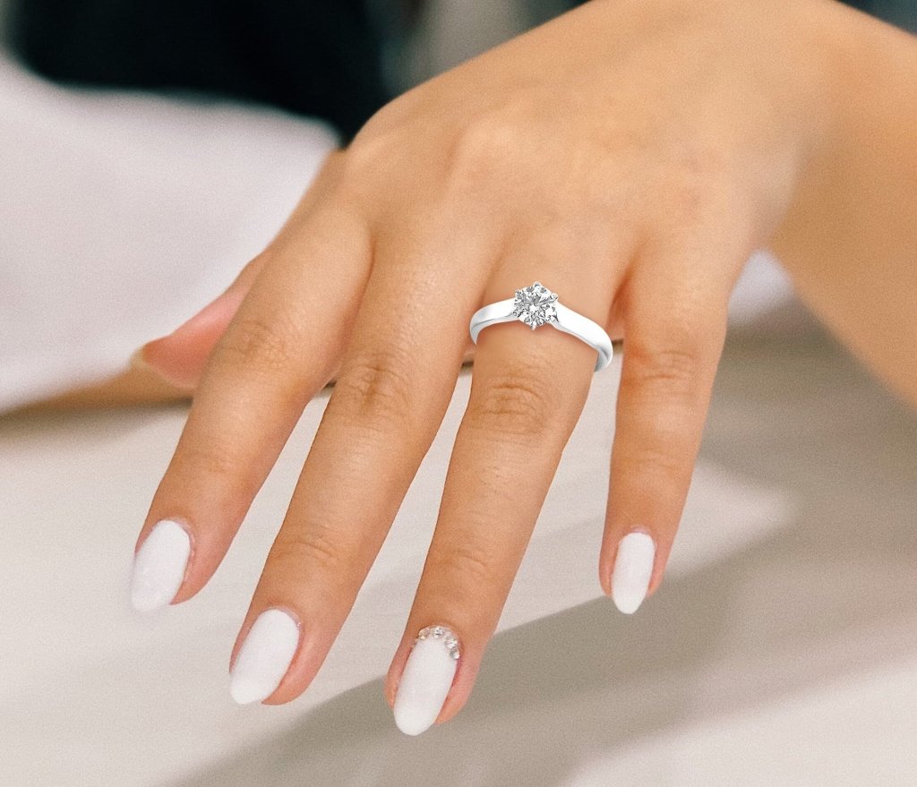 0.35 - 1.50 CT Round Cut Natural Diamonds - Solitaire Rings - Primestyle.com
