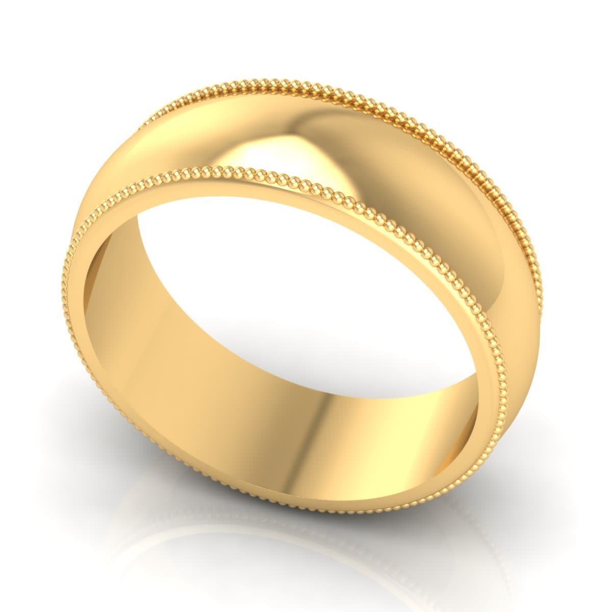 7.0 mm Plain Wedding Band in 14KT, 18KT & Platinum - Primestyle.com