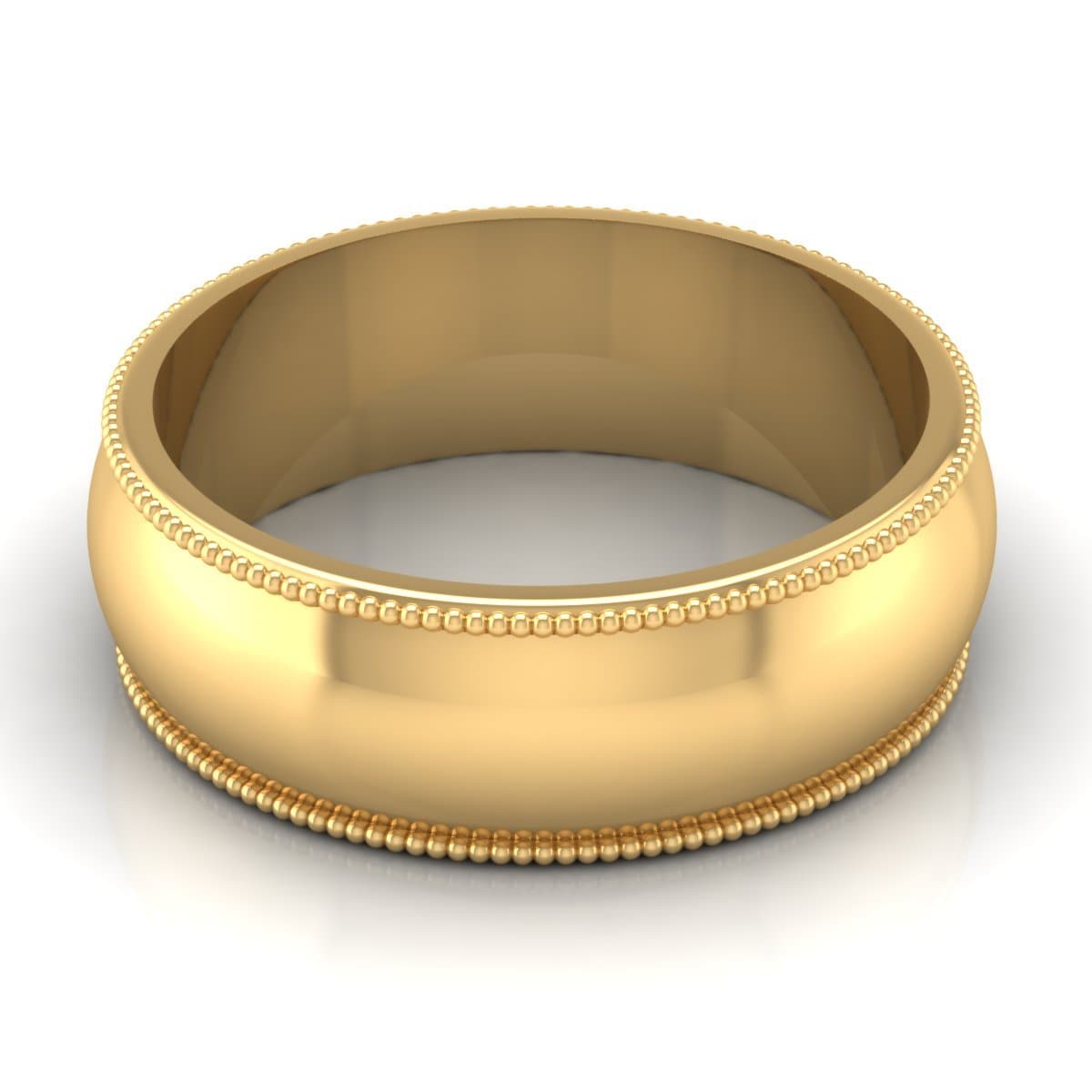 7.0 mm Plain Wedding Band in 14KT, 18KT & Platinum