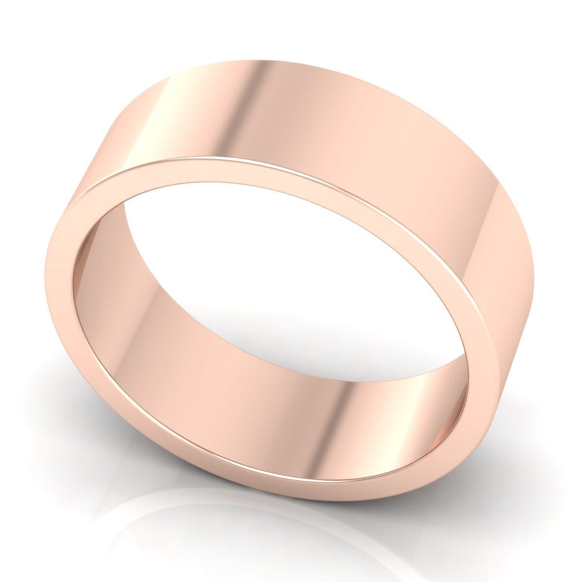 7.0 mm Plain Wedding Band in 14KT, 18KT & Platinum - Primestyle.com