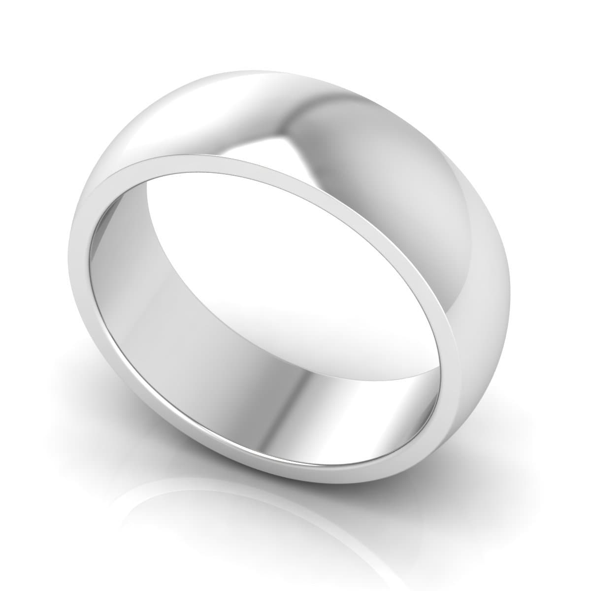 7.0 mm Plain Wedding Band in 14KT, 18KT & Platinum - Primestyle.com
