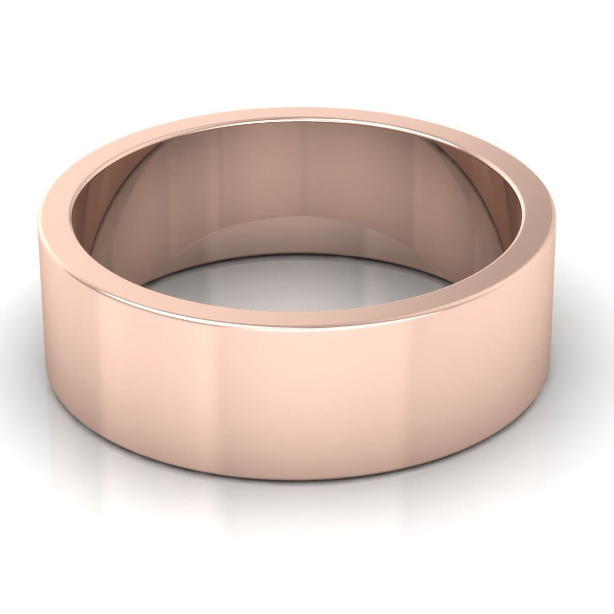 7.0 mm Plain Wedding Band in 14KT, 18KT & Platinum - Primestyle.com