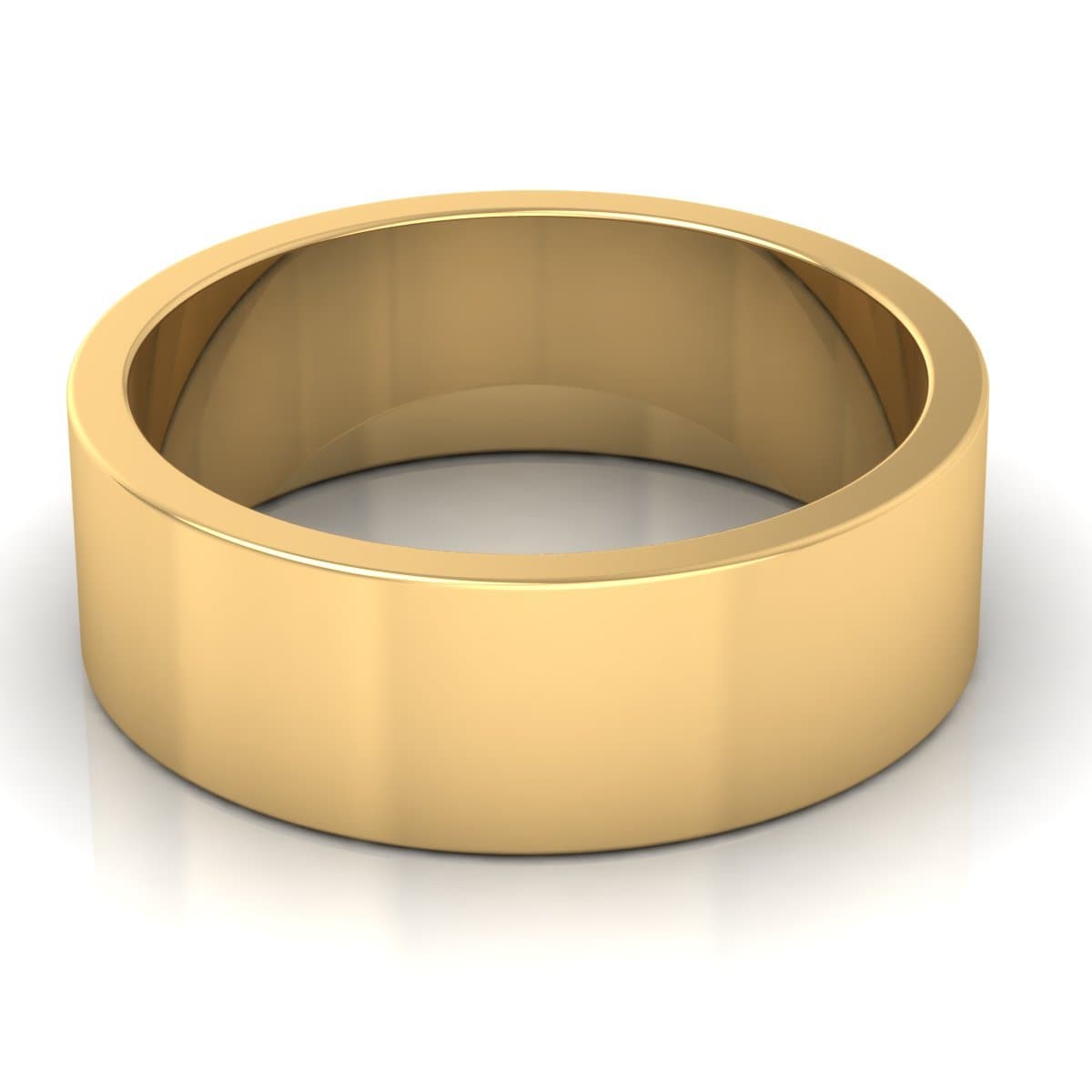 7.0 mm Plain Wedding Band in 14KT, 18KT & Platinum