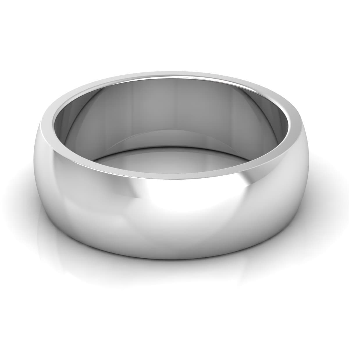 7.0 mm Plain Wedding Band in 14KT, 18KT & Platinum