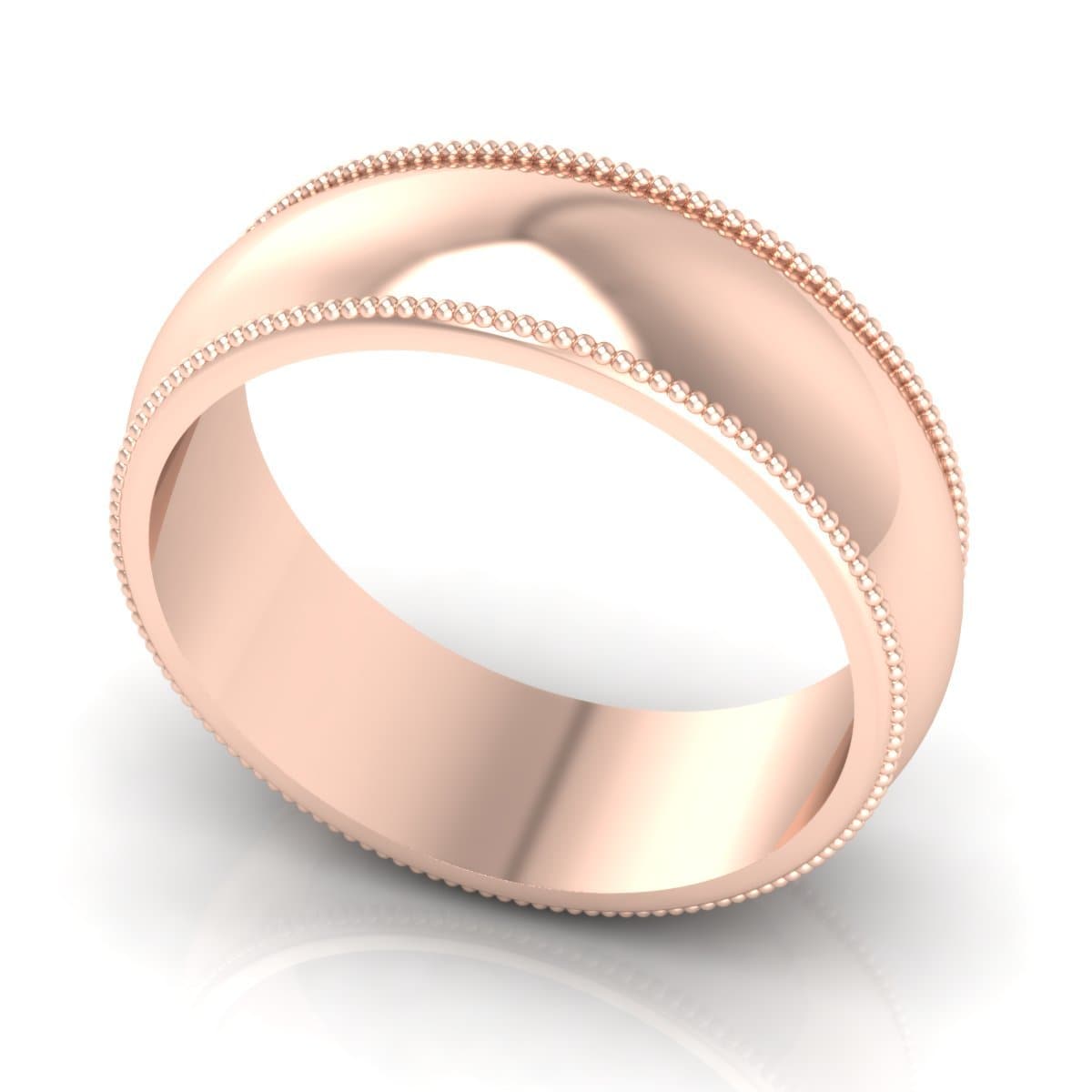 7.0 mm Plain Wedding Band in 14KT, 18KT & Platinum - Primestyle.com