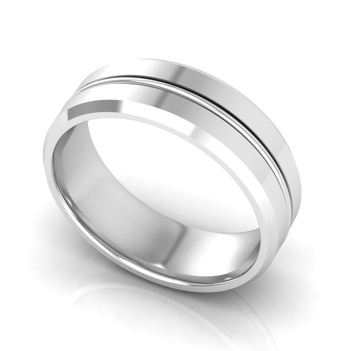 7.0 mm Plain Wedding Band in 14KT, 18KT & Platinum